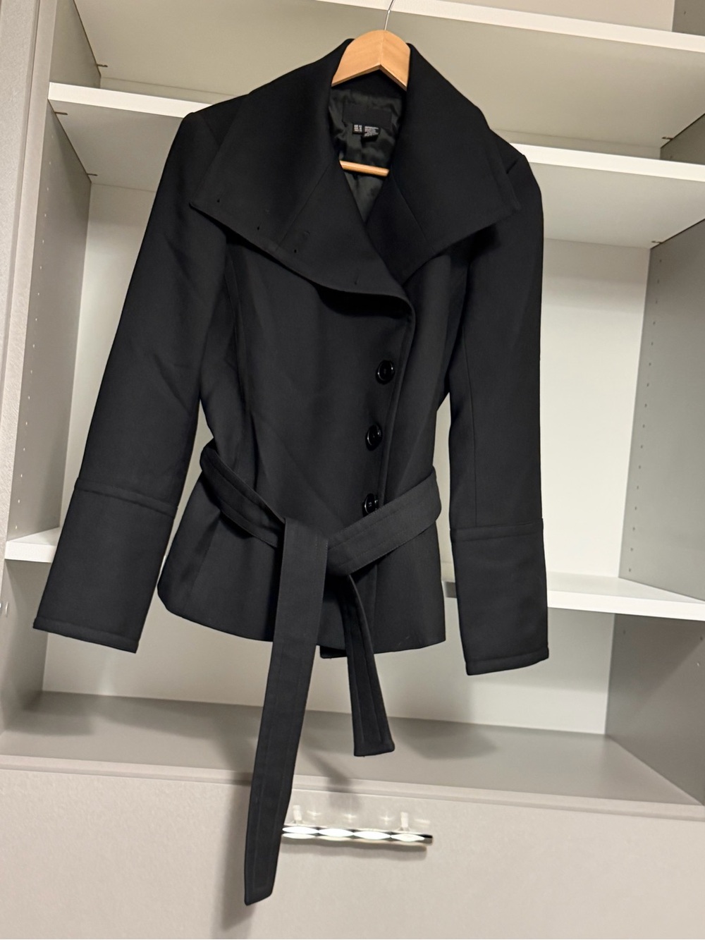 Zara Black Women's Belted Tailored Jacket